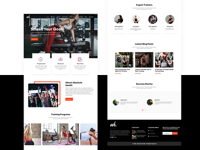 About Health Website - Homepage branding fitness sport sports design ui website