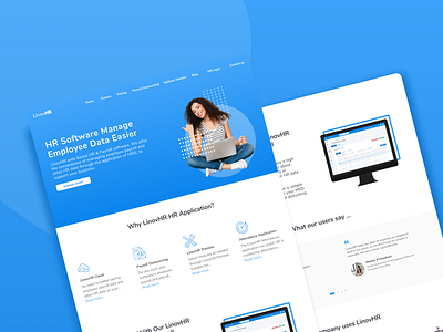 Software Human Resources - Homepage by Muhammad Rifky Andrianto on Dribbble