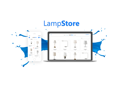 Design challange LampStore app design ecommerce flat illustration illustrator mobile mobile ui ui ux