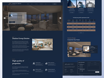 Real Estate Website Concept mockup real estate real estate agency ui design web design website website design