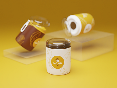 Cabana Mug 3d 3d art 3d m blender blender3d branding cycles design logo modelling