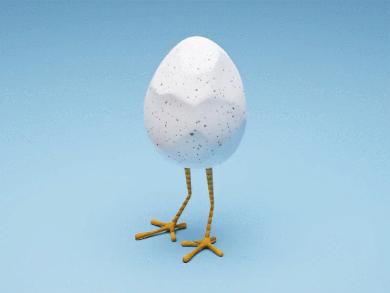 Egg balance 3d 3d art animation blender blender3d cartoon character cycles illustration modelling