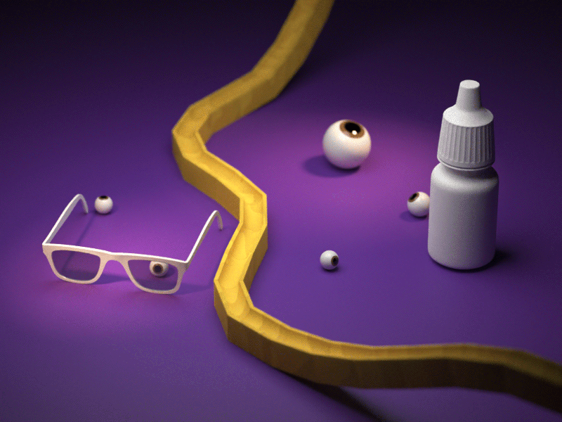 Designer eyes 3d 3d art animation blender3d colors cycles digitaldesign eyedrop eyes glasses