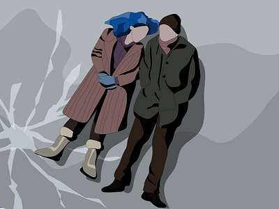 eternal sunshine of the spotless mind app art design flat illustration illustrator love minimal movie movies ui vector web