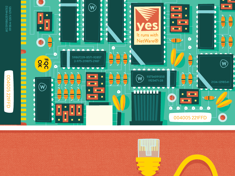 Yes but does it run with NetWare®? by William Dalebout on Dribbble