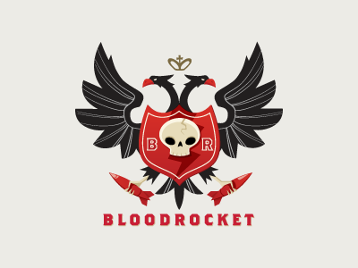 Bloodrocket branding illustration