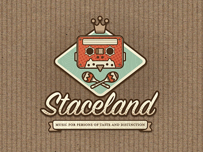 Staceland© Logo el casetto diablo illustration vector vintage retro