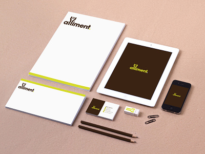 Alliment brand design brand identity design