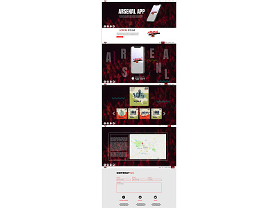 Arsenal app site app site site builder site design ui design uidesign uiux uxdesign