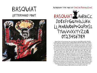 Basquiat - Letter-hand Font