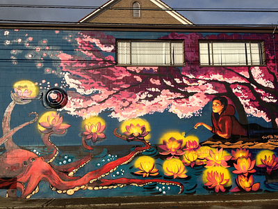 Fawcett Mural artist design mural mural design muralist painter spray paint tacoma