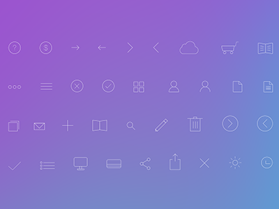 Simple Line Icons PSD download flat free freebies icon set ios7 line icons pack psd set simple stroke