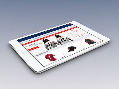 iPad eCommerce Application app ecommerce flat icons ios ipad minimal simple sports tablet ui ux