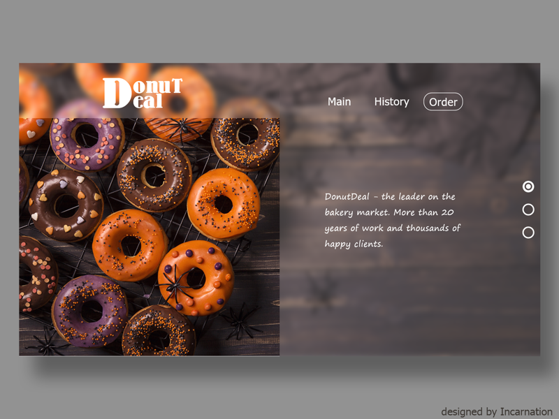 DonutDeal concept web design adobe xd adobe