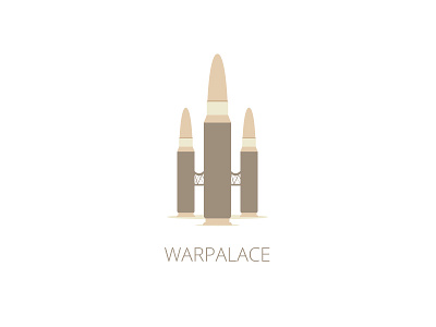 WarPalace Logo Template bullet castle logo palace sale vector war