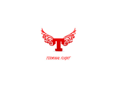 Flight Logo Template flight fly illustration red sky terminal vector