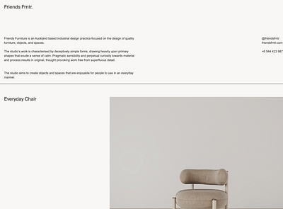 Friends Furniture Website UI branding design graphic design logo ui web dev webdesign website