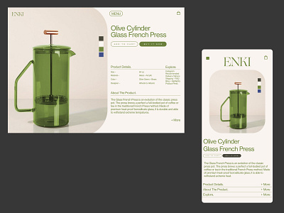 Verde Glass French Press