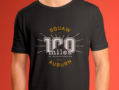 100 Miles to Auburn graphic tee graphicdesign shirt design tshirt art tshirtdesign typography