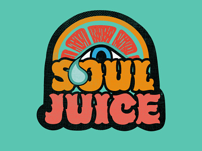 Krista Cavender Soul Juice illustration adobe illustrator colorful illustrator juice logo print psychedelic psychedelicart soul soul juice tshirt art