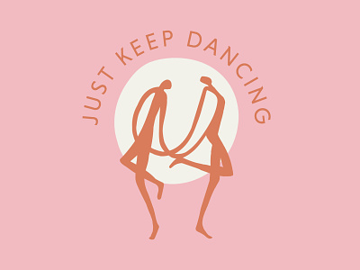 Krista Cavender Keep Dancing illustration adobe clean colorful dance dancing expressive art illustration illustrator logodesign movement people vector art vector illustration