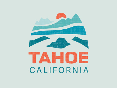 TAHOE CALIFORNIA LOGO branding california cities clean identity lake tahoe logo logo design non-profit outdoor logo outdoors tahoe