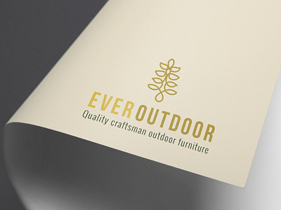 EverOutdoor Branding clean high end logo development monoline outdoor company outdoor logo