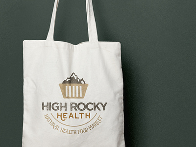 High Rocky Health Branding grocery store health food market logo design logos market logo outdoor logo