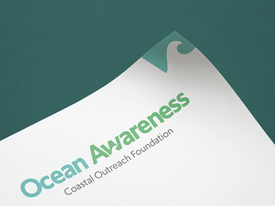 Ocean Awareness Branding brand design clean logo logo design logo development minimal non profit ocean