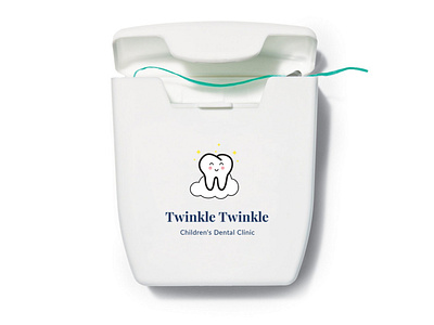 Twinkle Twinkle Children's Dental 🦷 dental dentist floss health illustration logo package design product design typography