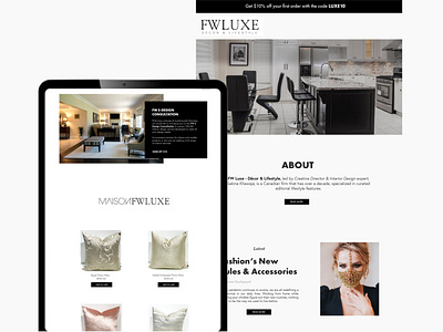 FW Luxe: Decor & Lifestyle Email Design brand branding design eblast email email campaign email design email marketing email template fashion graphic design interior design lifestyle marketing modern newsletter newsletter design web web design
