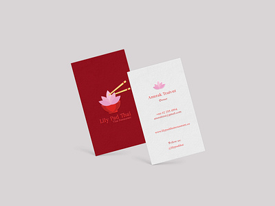 Lily Pad Thai  |  Business Card Design 🥢 🌸