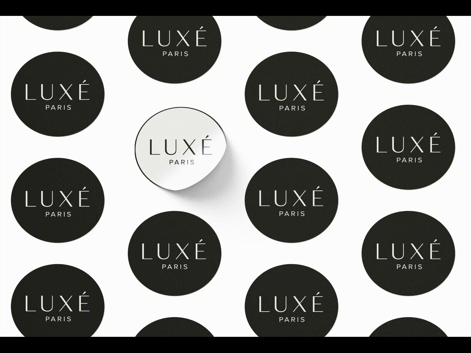 Luxé Paris 🇫🇷 brand identity branding design fashion graphic design minimal design paris print stationary design sticker sticker design unisex