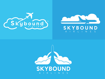 #Daily Logo Challenge: Skybound | Airline Company ✈️