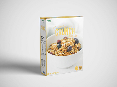 Freshly Made | Almond Butter Crunch Granola cereal food graphic design home made packaging recipe