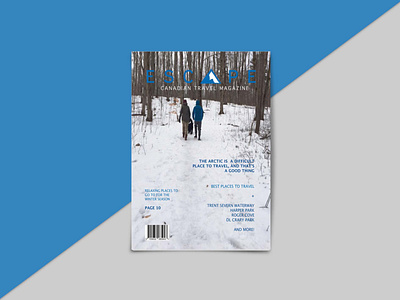 EscApe magazine canada editorial editorial design graphic design magazine magazine cover print traveller