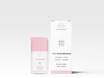 Drunk Elephant - T.L.C. Sukari Babyfacial Package Design