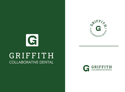 Griffith Collaborative Dental brand identity branding california care clinic dental dental care dental facility dental logo dentist dentistry design graphic design logo logodesign minimal minimalist logo teeth tooth tooth logo