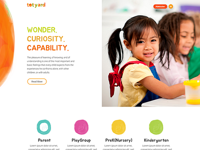 Totyard - Wonder, Curiosity and Capability design education flat logo minimal rcandesign ui ux web website