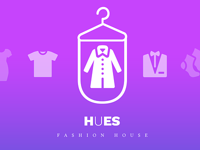 Hues - Fashion House cloths ecommerce fashion fashion logo house logo logo creation logo design suits