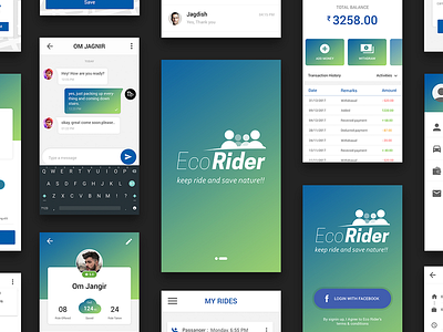 Ecorider - Carpool App UI
