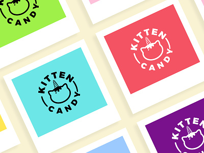 Kitten Candy brand and identity branding creative design icon logo ux
