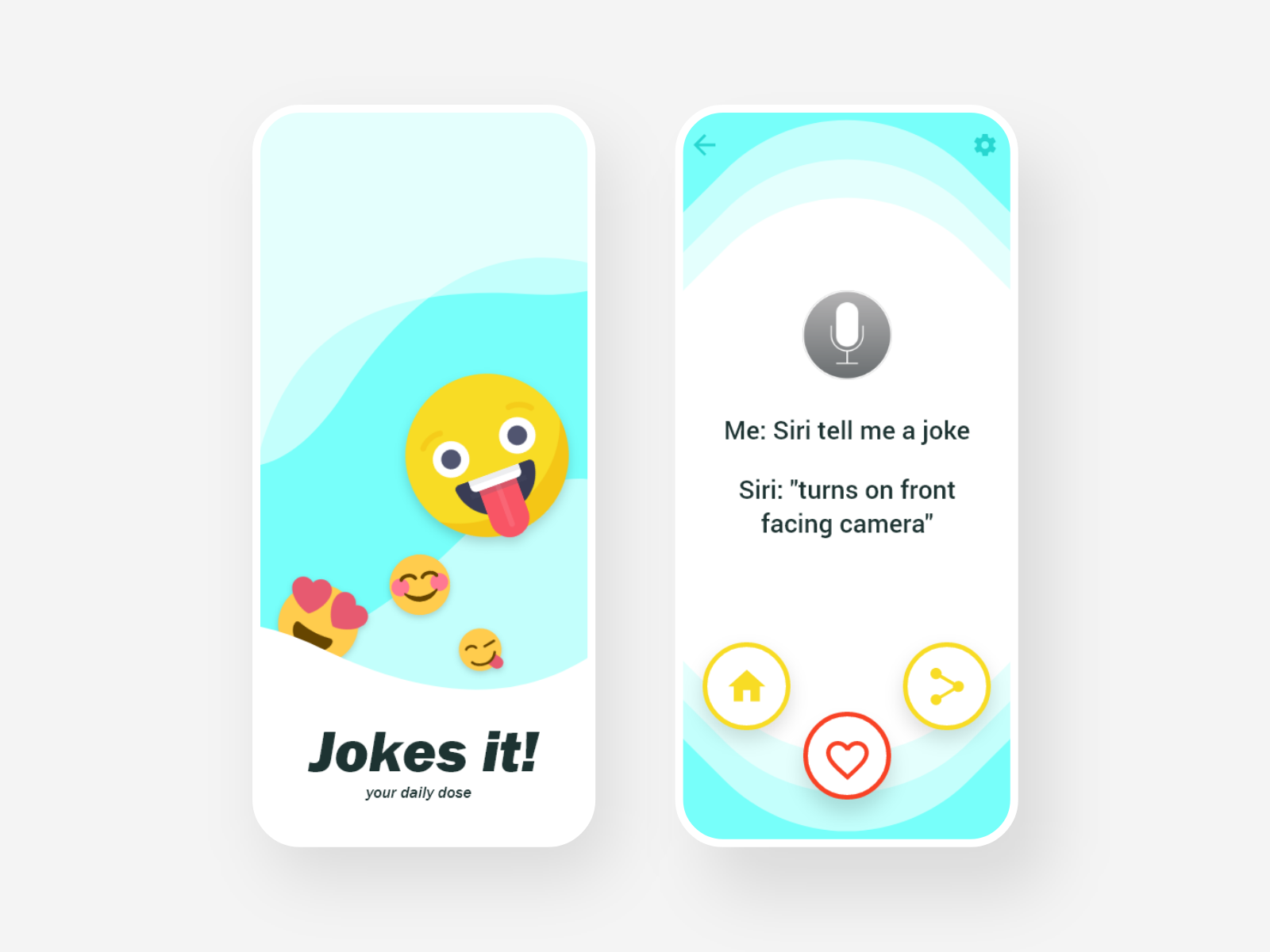Jokes App UI Design by Rushi Tatmiya on Dribbble