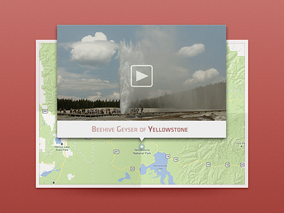 Video of Yellowstone map red ui video