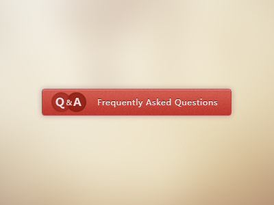 Q&A Button background button freebie qa red text ui