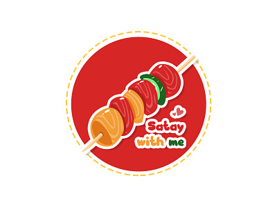 Satay with me brand design branding logo logo design