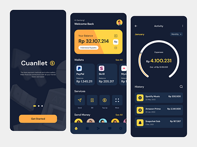 Cuanllet - Finance Mobile App