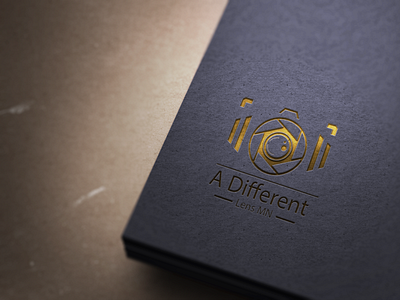 Different Lens MN Logo Photography branding design logo minimal typography vector