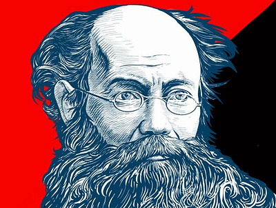 Pyotr Alexeyevich Kropotkin illustration portrait science