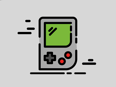 Gameboy Starter Pack Icon animation app app animation apple applewatch branding design flat gameboy icon icon app illustration ios lettering logo minimal sketch vector web website